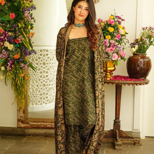 Zenia muslin kurta-shrug