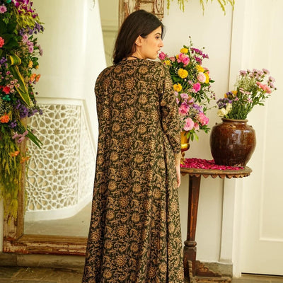 Zenia muslin kurta-shrug