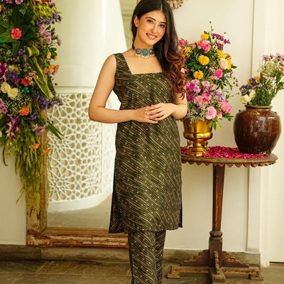 Zenia muslin kurta-shrug