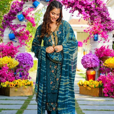 Rajeshree RAYON STRAIGHT SUIT SET
