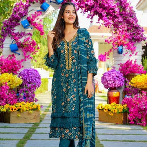 Rajeshree RAYON STRAIGHT SUIT SET