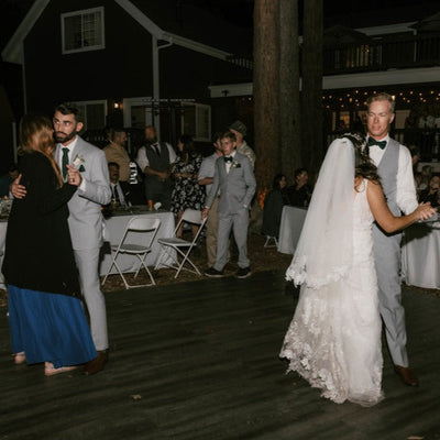 Modern White and Green Forest Wedding