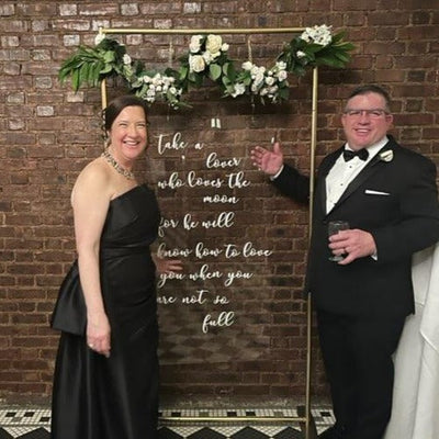 Vintage Forest Green and White Wedding