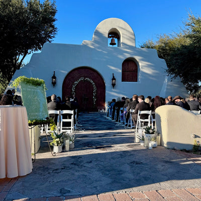 Elegant Ivory and Peach Arizona Wedding