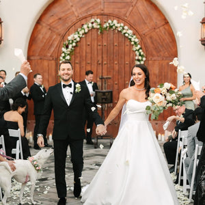 Elegant Ivory and Peach Arizona Wedding