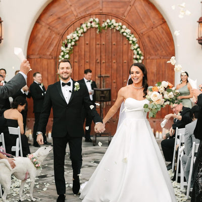 Elegant Ivory and Peach Arizona Wedding