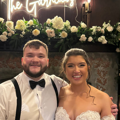 Vintage Forest Green and White Wedding