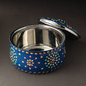 Banaras Handpainted Stainless Steel Casserole