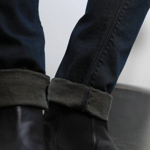 Rare Rabbit Men's Genevo Dusky Blue Mid-Rise Dark Wash Regular Fit Jeans