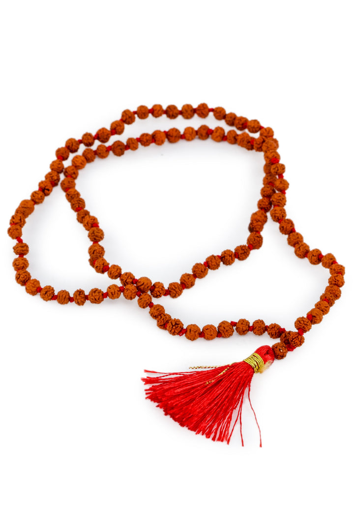 Chaitanya 5 mukhi rudraksha mala- 4mm Beads