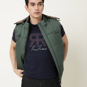 RARE RABBIT MENS NEAR NAVY T-SHIRT COTTON FABRIC SLIM FIT CREW NECK SHORT SLEEVE GRAPHIC PRINT