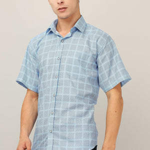 Darnandstitch® Printed Striped Short-Sleeve Shirt