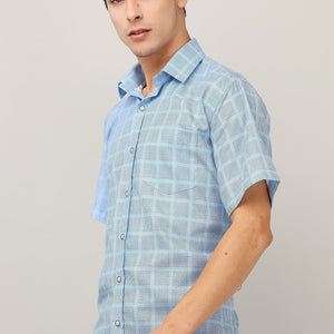 Darnandstitch® Printed Striped Short-Sleeve Shirt