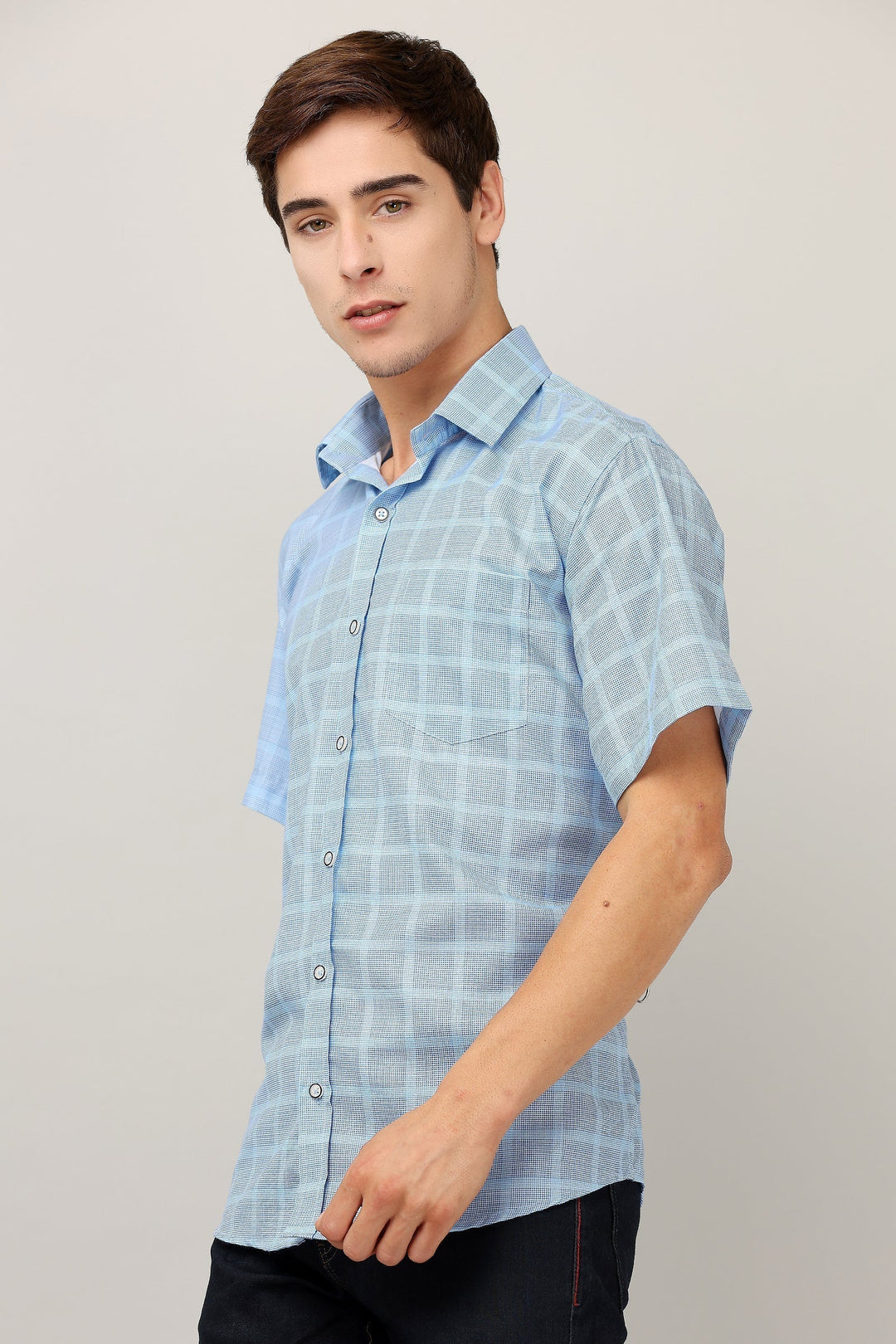 Darnandstitch® Printed Striped Short-Sleeve Shirt