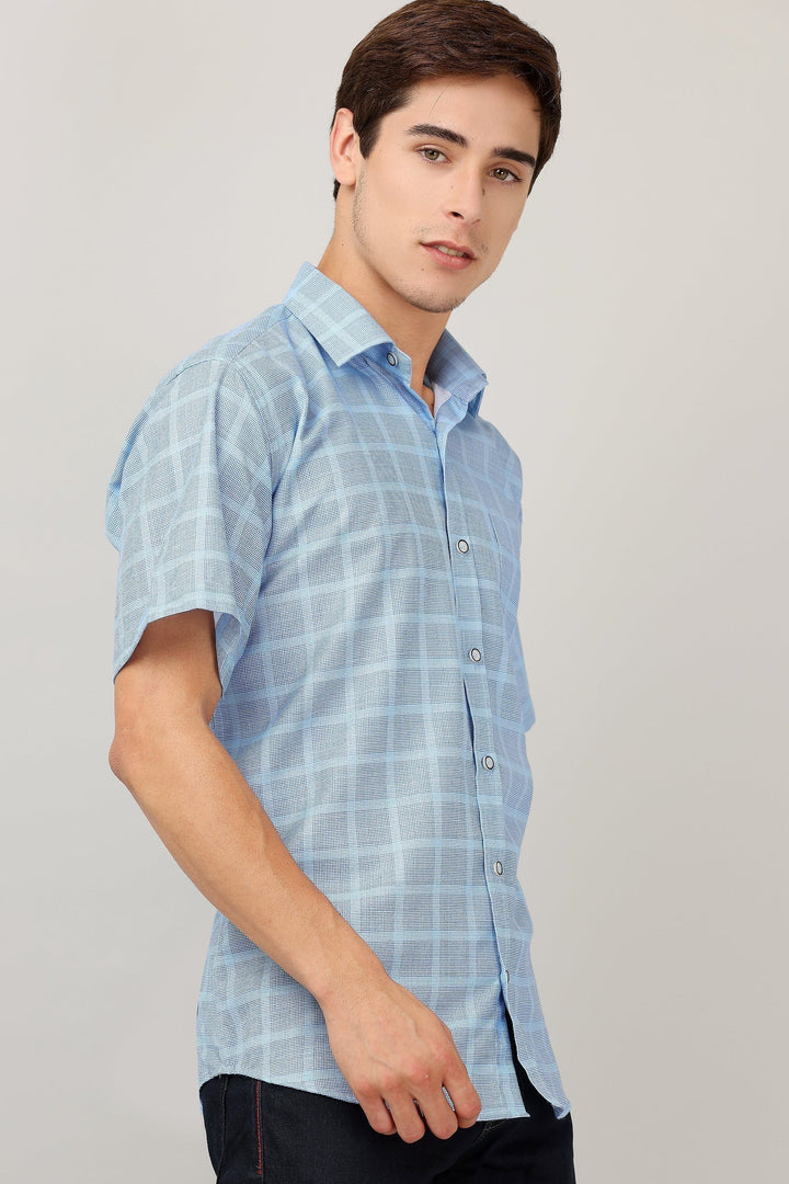 Darnandstitch® Printed Striped Short-Sleeve Shirt