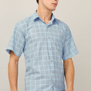 Darnandstitch® Printed Striped Short-Sleeve Shirt
