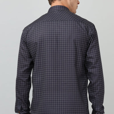 Darnandstitch® Printed Black Checkered Shirt