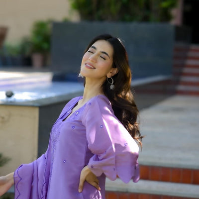 Lavender Lustre cosmos suit set