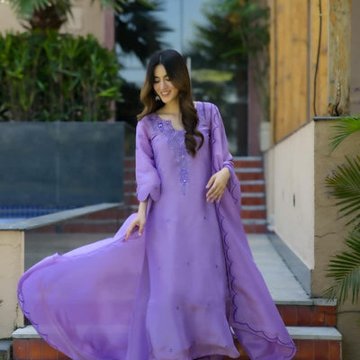 Lavender Lustre cosmos suit set