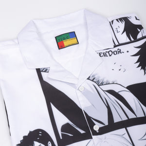 Men's Black Oversized Fit Graphic Shirt