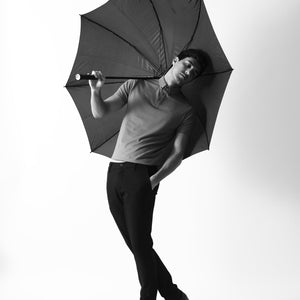 Rare Rabbit Men's Sailor-2 Blue Cotton Fabric Collared Neck Half Sleeves Self Stripe Polo T-Shirt