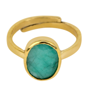 Studio Vaidik Emerald/ Panna Ring 7.25 ratti