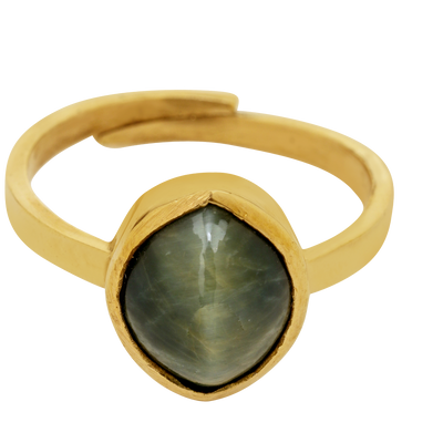 Studio Vaidik Cats eye/ Lehsuniya Ring 7.25 ratti