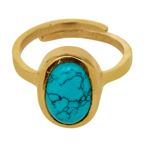 Studio Vaidik Irani Firoza/ Turquoise Ring 7.25 ratti