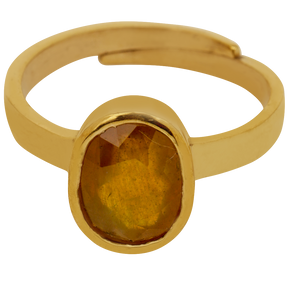 Studio Vaidik Pukhraj/ Yellow Sapphire Ring 7.25 ratti