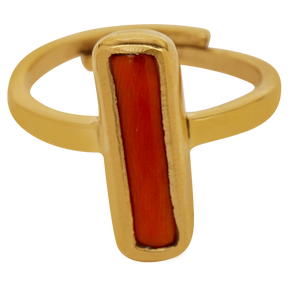 Studio Vaidik Moonga/ Coral Ring 5.25 ratti