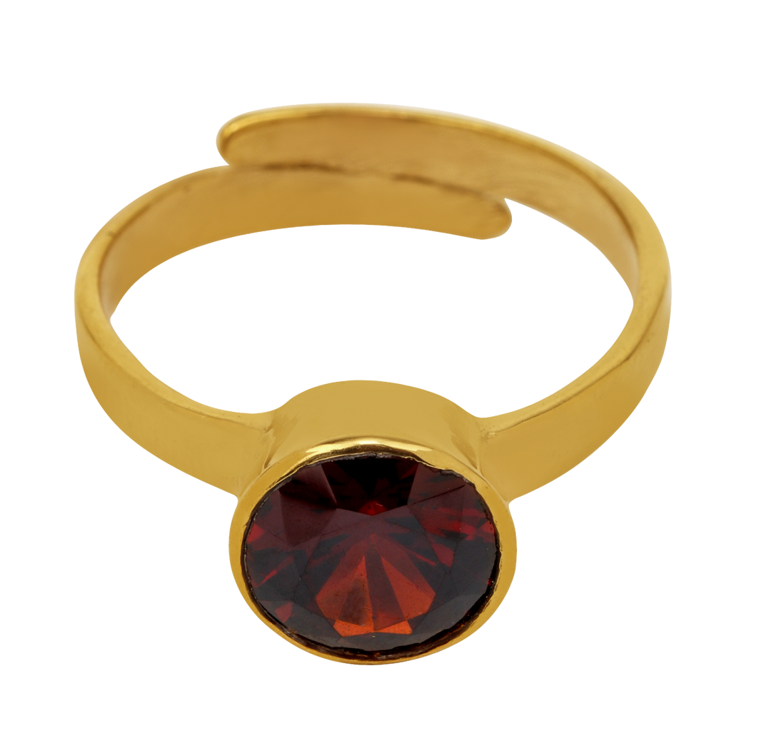 Studio Vaidik Red Zircon Ring