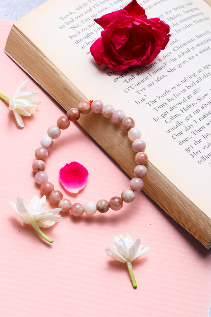 Studio Vaidik Peach Moonstone Bracelet