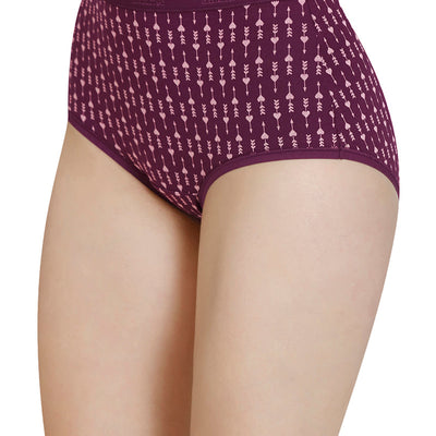 Printed High Rise Full Brief (Pack of 3)