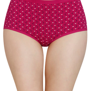 Printed High Rise Full Brief (Pack of 3)