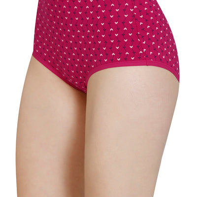 Printed High Rise Full Brief (Pack of 3)