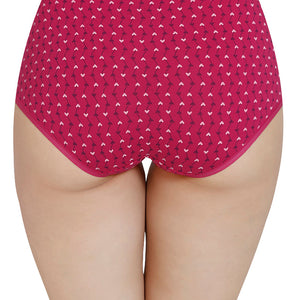 Printed High Rise Full Brief (Pack of 3)