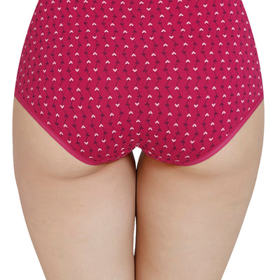 Printed High Rise Full Brief (Pack of 3)