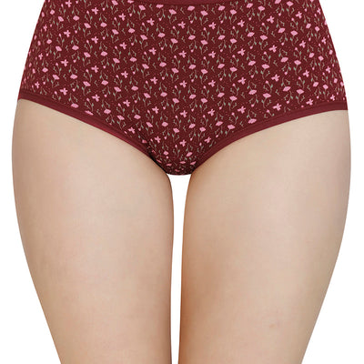 Printed High Rise Full Brief (Pack of 3)