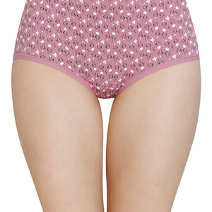 Printed High Rise Full Brief (Pack of 3)