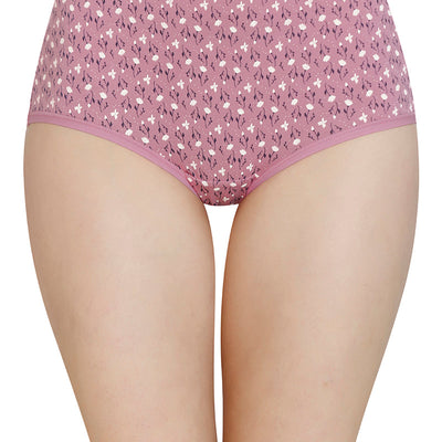 Printed High Rise Full Brief (Pack of 3)