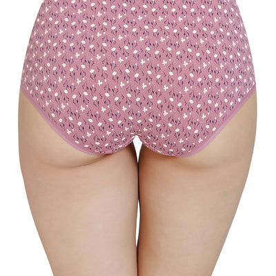 Printed High Rise Full Brief (Pack of 3)