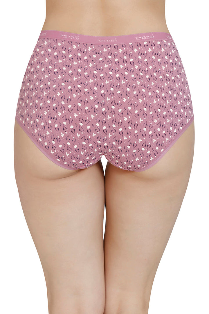 Printed High Rise Full Brief (Pack of 3)