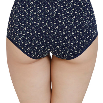 Printed High Rise Full Brief (Pack of 3)