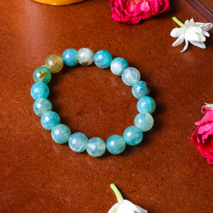 Studio Vaidik Aqua Blue Fire Agate Bracelet