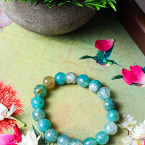 Studio Vaidik Aqua Blue Fire Agate Bracelet