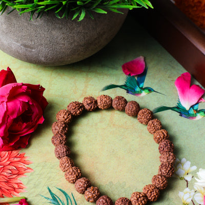 Studio Vaidik Rudraksha Bracelet with OM charm