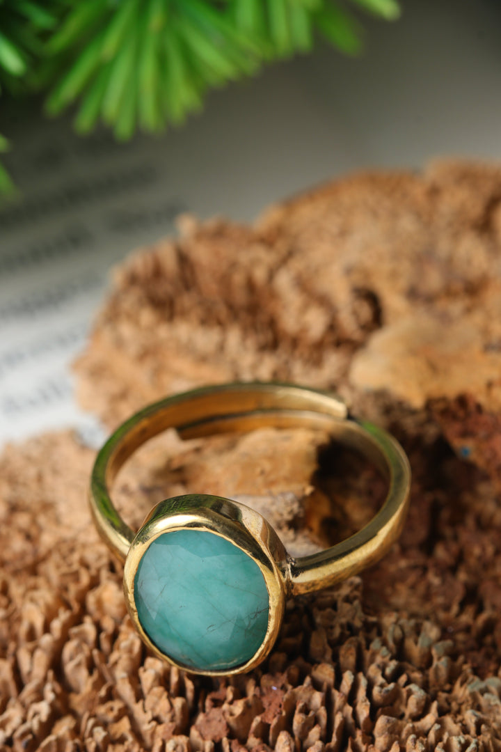 Studio Vaidik Emerald/ Panna Ring 5.25 ratti