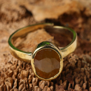 Studio Vaidik Pukhraj/ Yellow Sapphire Ring 5.25 ratti