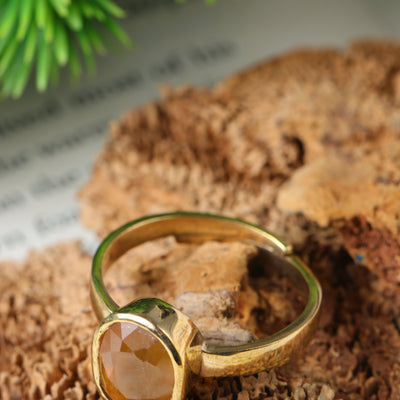 Studio Vaidik Pukhraj/ Yellow Sapphire Ring 5.25 ratti