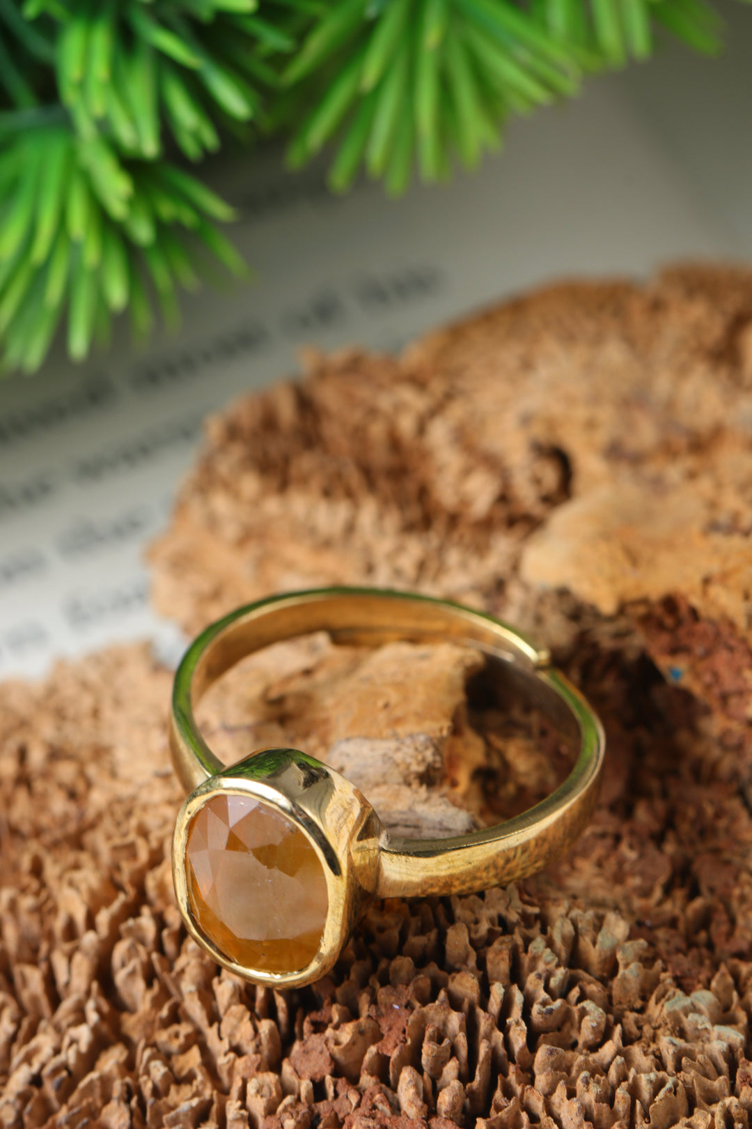 Studio Vaidik Pukhraj/ Yellow Sapphire Ring 5.25 ratti